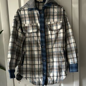 Patchwork Buckle Gilded Intent Shacket